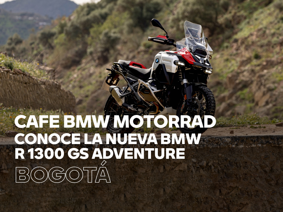 CAFÉ BMW MOTORRAD – LA NUEVA BMW R 1300 GS ADVENTURE (VITRINA CARRERA 50)