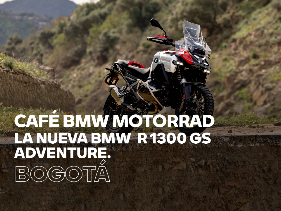 CAFÉ BMW MOTORRAD – LA NUEVA BMW R 1300 GS ADVENTURE (VITRINA CARRERA 50)